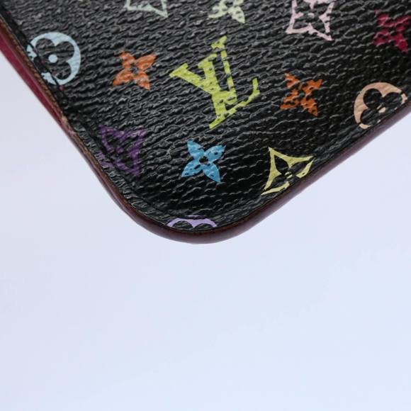 LOUIS VUITTON Multicolor Pochette Cles NM Coin Purse Black M60279 LV Auth 62586 - Picture 15 of 16